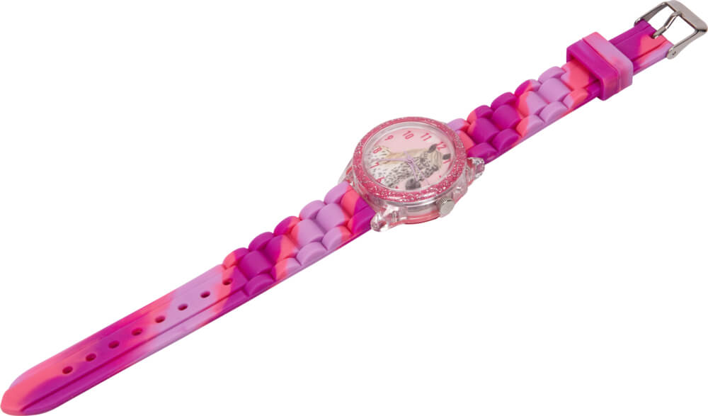 4029753226204J4rveTXwIaSb7 Armbanduhr - Pferdefreunde (mit bunter Blinkfunktion)