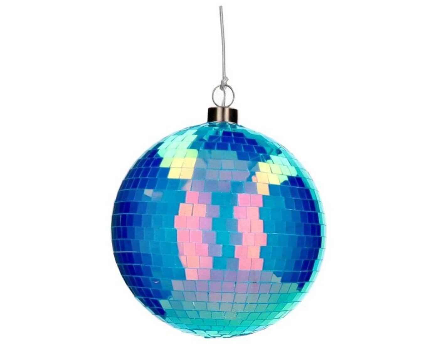 Disco, LED-Kugel, 15cm, neon blau 