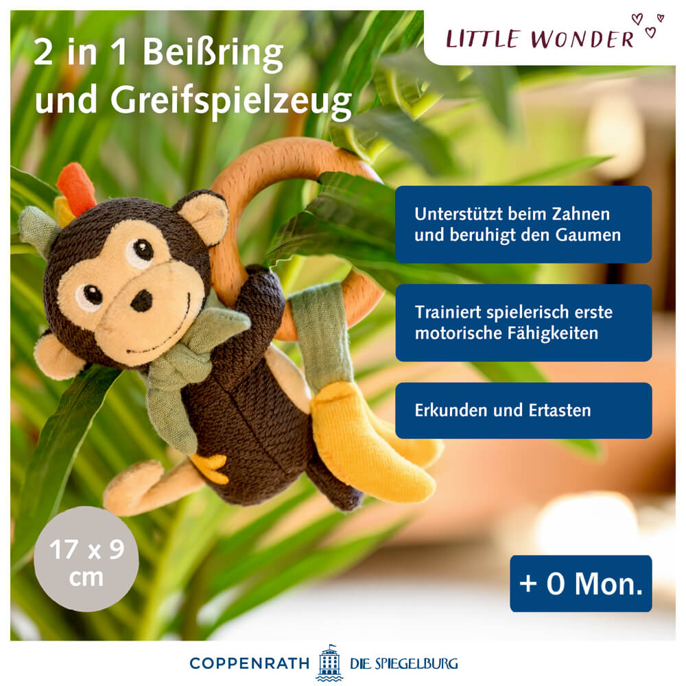 Holz-Ringrassel Affe - Little Wonder