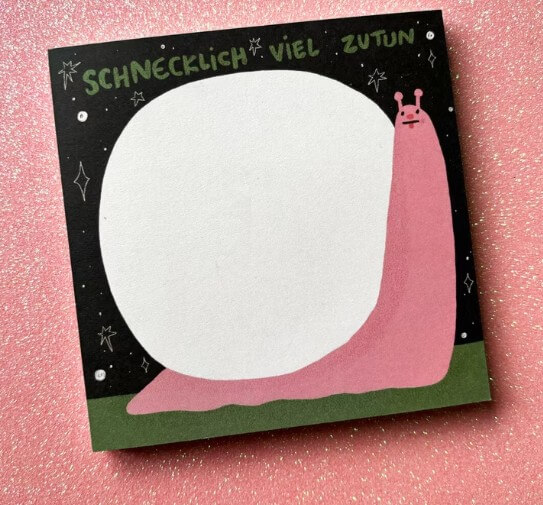 Schnecklich viel zu tun Block