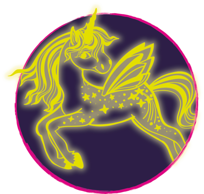 4029753160416_2 Fluoreszierender Sticker Einhorn-Paradies