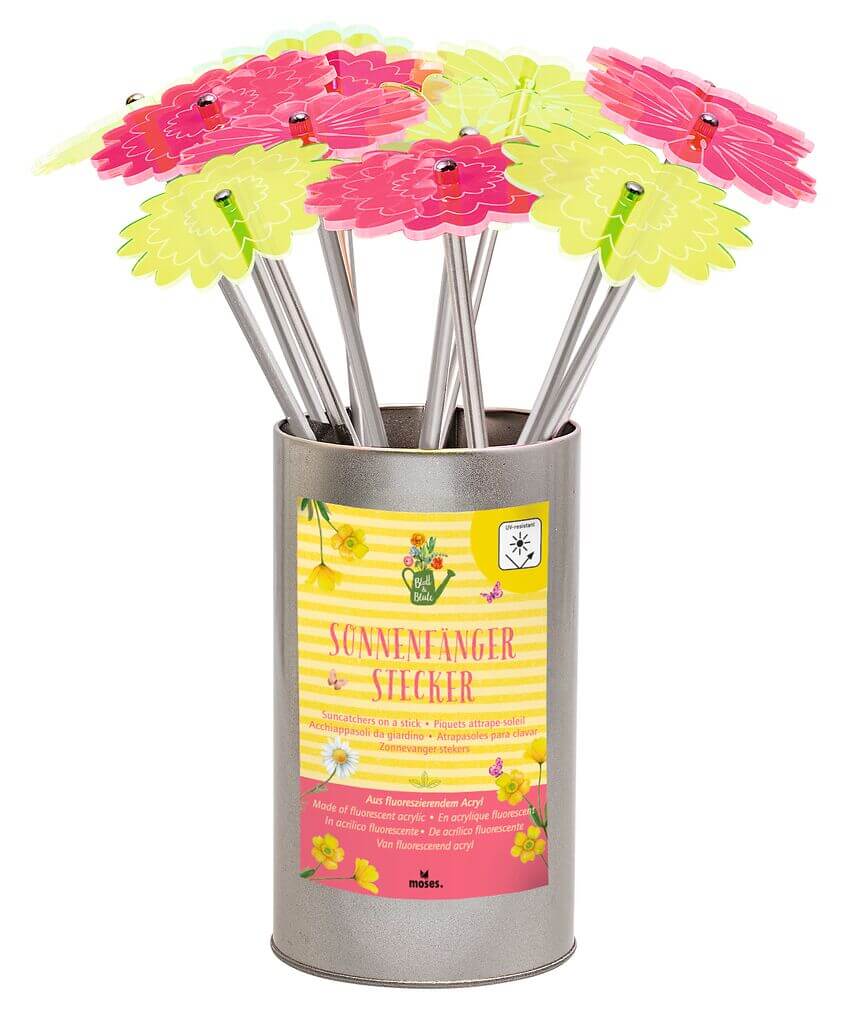 Blatt & Blüte Sonnenfänger-Stecker (versch. Farben)