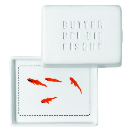 8965_offen DINING BREAKFAST. BUTTERDOSE KLEIN "BUTTER BEI DIE FISCHE"