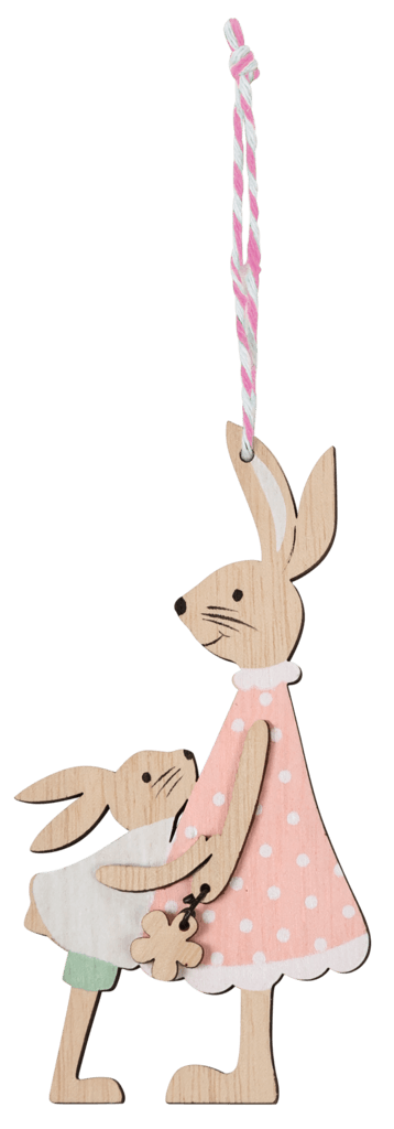 Anhänger Häschen-Familie (einzeln) versch. Motive