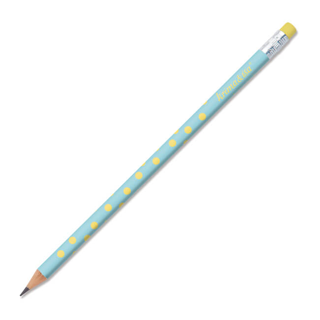 Bleistift Punkte Türkis Gelb