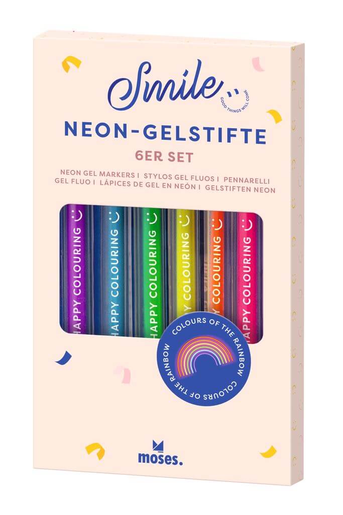 4033477803788-1 Smile Neon-Gelstifte 6er Set