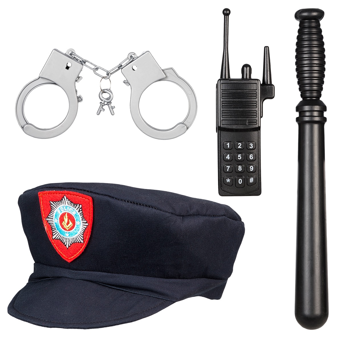 Polizist, 5 teiliges Set, 4-7 Jahre