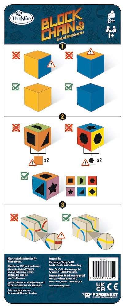 Block Chain, verschiedene Motive - Thinkfun