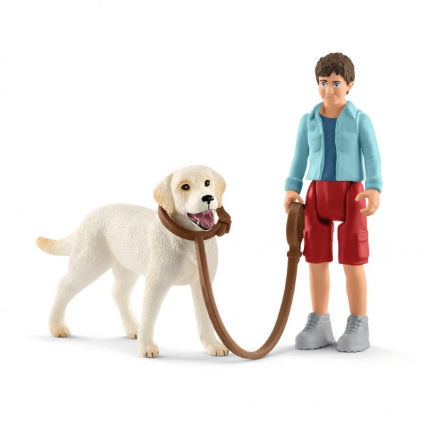 Schleich Horse Club 42478 Spaziergang mit Labrador Retriever