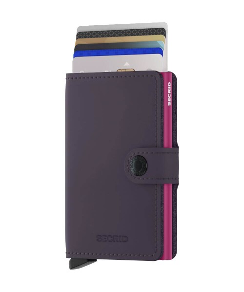 Secrid Miniwallet Matte Dark Purple-Fuchsia