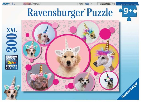 Knuffige Einhorn-Hunde Puzzle