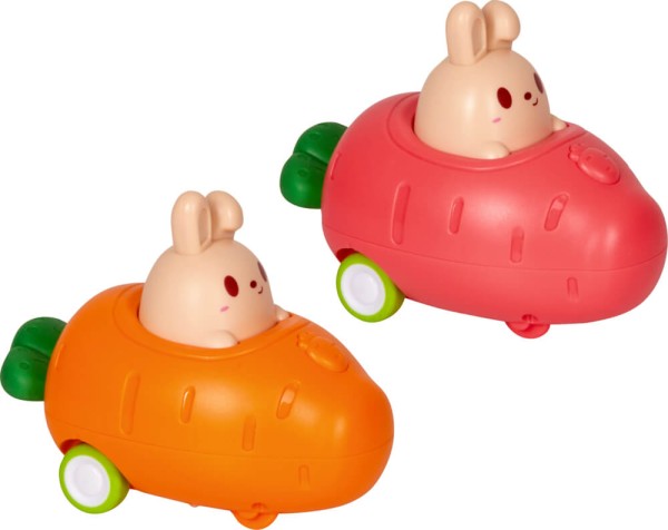 Karotten-Auto Fröhliche Ostern! (einzeln)
