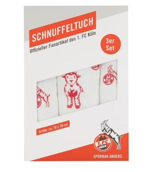 1. FC Köln Schnuffeltuch 3er Set