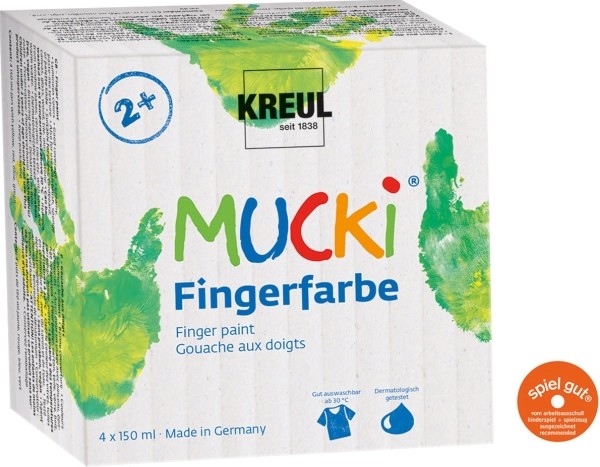 MUCKI Fingerfarben 4er Set