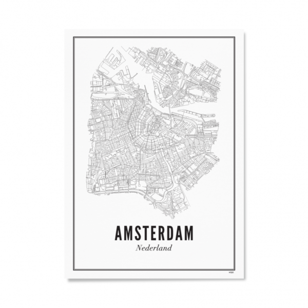 Poster AMSTERDAM - STADT 30 x 40 cm