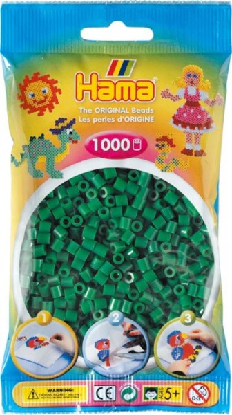 Hama® Bügelperlen Perlen, grün 1000 Stück