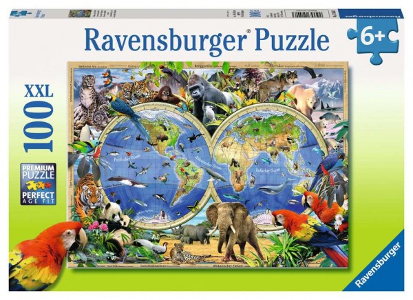 Tierisch um die Welt 100 XXL Puzzle