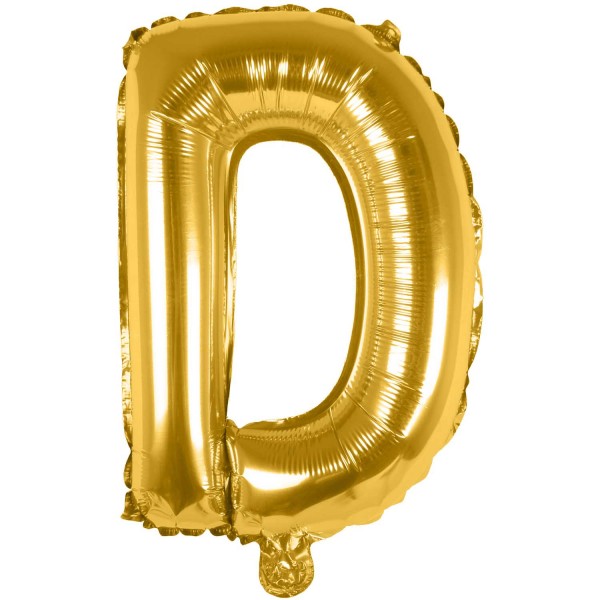 Folienballon D gold