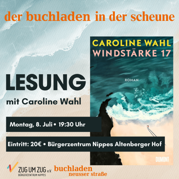 Eintritt Lesung mit Caroline Wahl: Windstärke 17