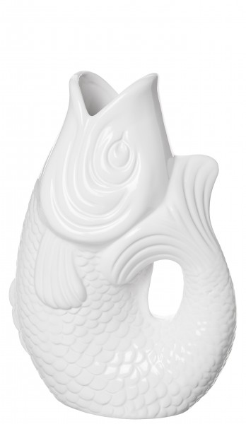 Monsieur Carafon, Fisch, Vase, Karaffe, S, weiß, 1,2 Liter