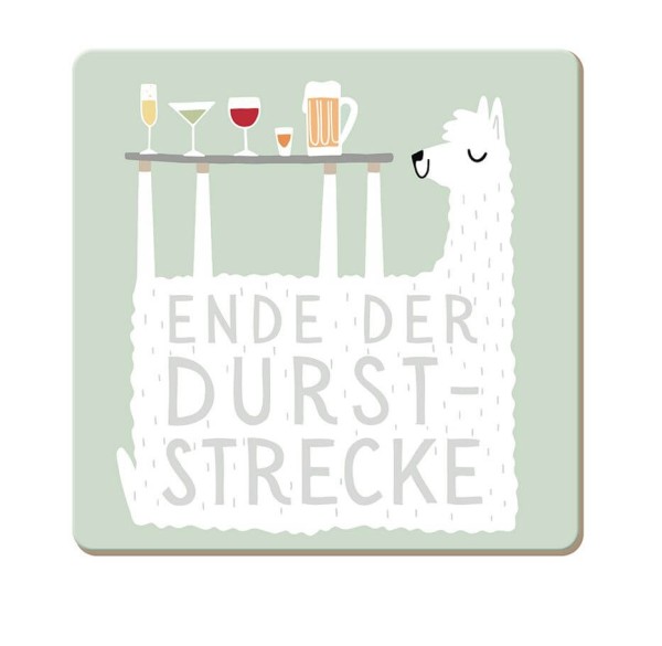 Korkuntersetzer Ende der Durststrecke