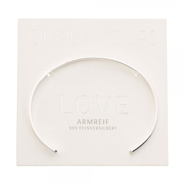 Armreif - Simply yours - LOVE (silber)