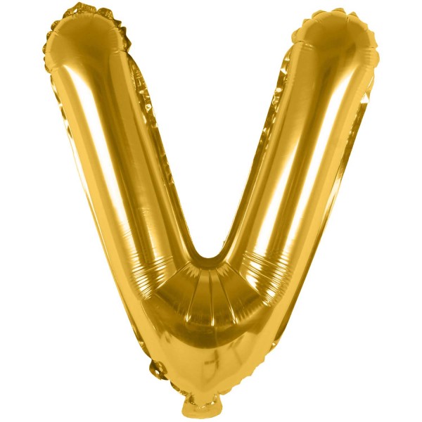 Folienballon V gold