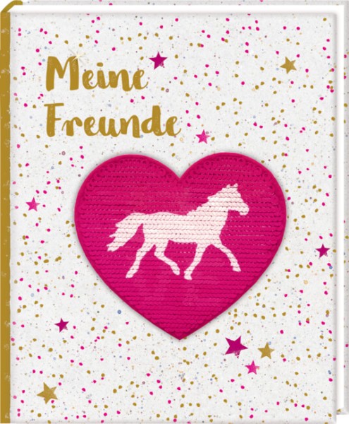 Freundebuch: Pferdefreunde (Wendepailletten) - Meine Freunde