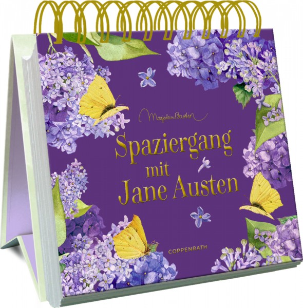 Großes Spiralaufstellbuch: Spaziergang mit Jane Austen (M.Bastin)