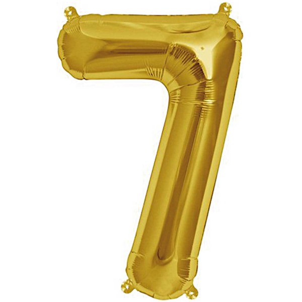 Folienballon 7 gold