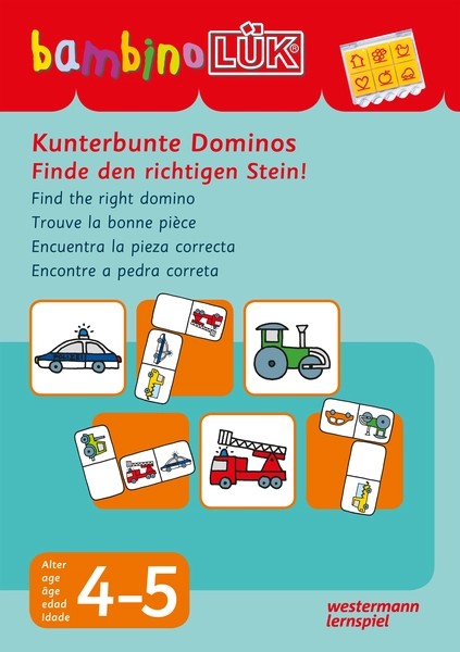 bambinoLÜK 4/5 Jahre - Vorschule Kunterbunte Dominos Finde den richtigen Stein