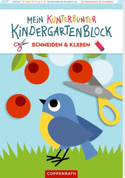 Mein kunterbunter Kindergartenblock: Schneiden & Kleben (Tierkinder)