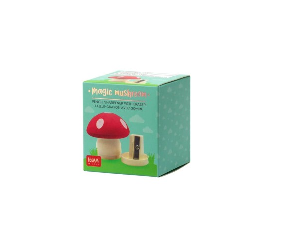 Anspitzer mit Radiergummi - Magic Mushroom