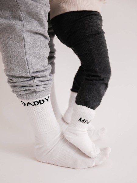 Socken DADDY - weiß (Größe 39-42)