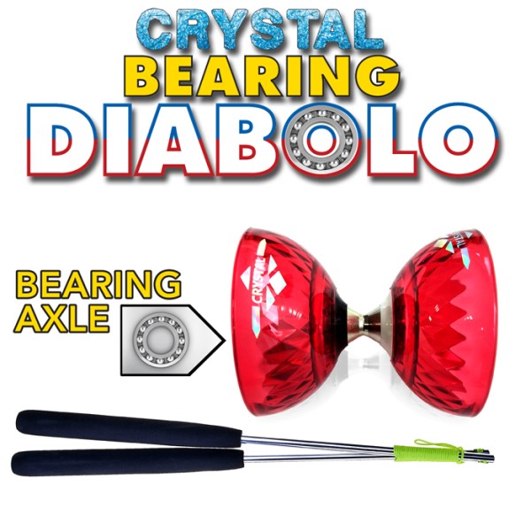 Diabolo Acrobat Crystal Bearing Set rot