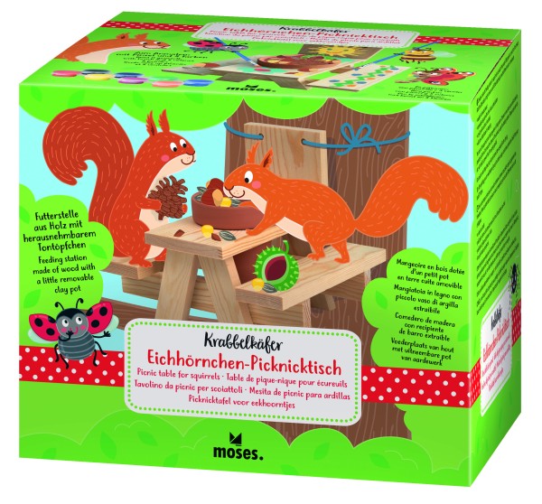 Krabbelkäfer Eichhörnchen-Picknicktisch