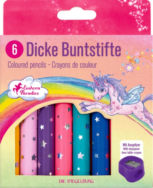 Dicke Buntstifte - Einhorn-Paradies