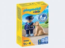 Playmobil 1.2.3 Polizist mit Hund