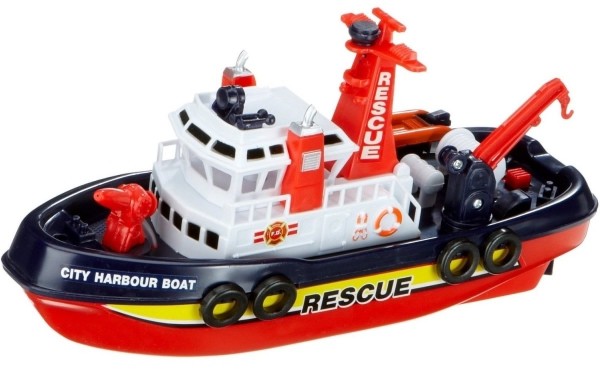 Rettungsboot / Löschboot, inklusive Batterie, verschieden sortiert