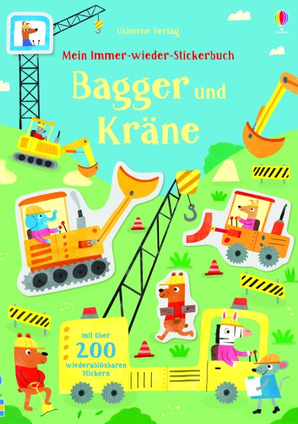 Hannah Watson, Mein Immer-wieder-Stickerbuch: Bagger und Kräne