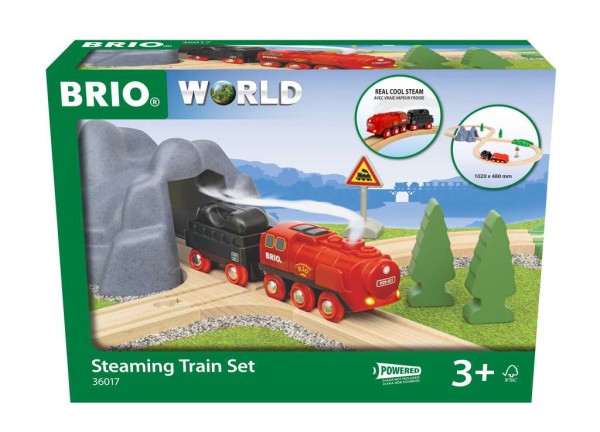 BRIO Batterie-Dampflok Set