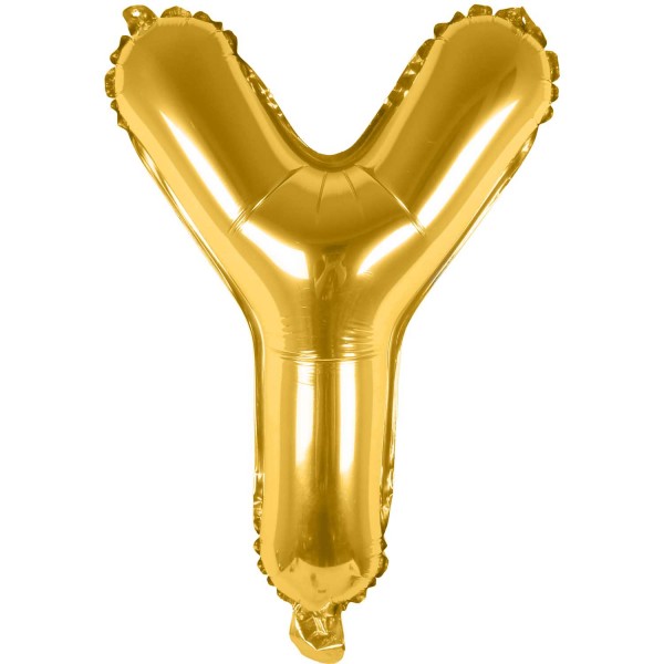Folienballon Y gold