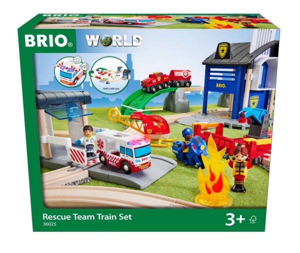 BRIO Polizei und Feuerwehr Set Deluxe