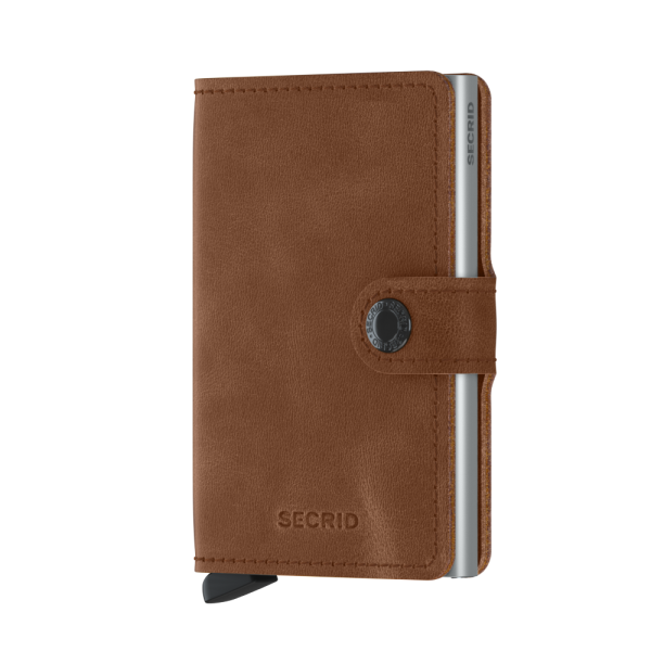 Secrid Miniwallet Vintage Cognac-Silver