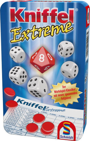 Kniffel® Extreme, Bring-Mich-Mit-Spiel in Metalldose