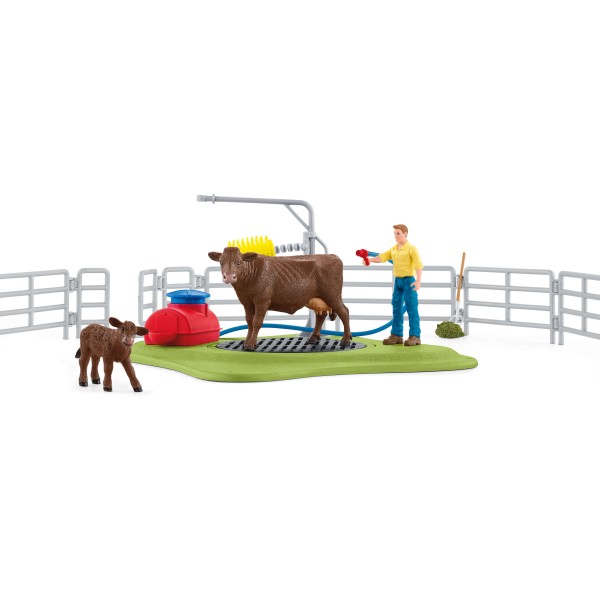 Schleich® FARM WORLD 42529 Kuh Waschstation