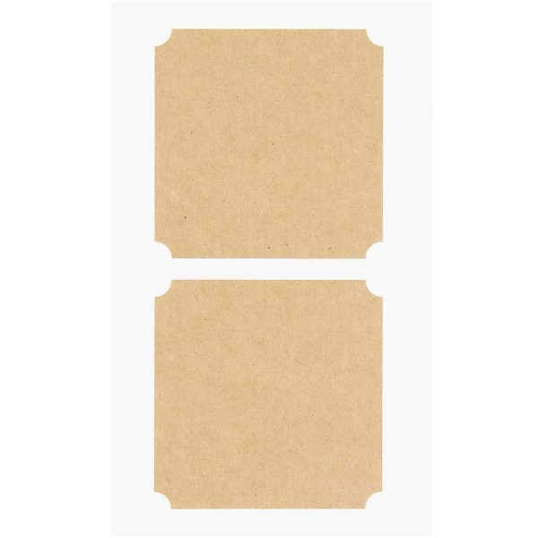 Rico Design Kraftpapiersticker große Etiketten