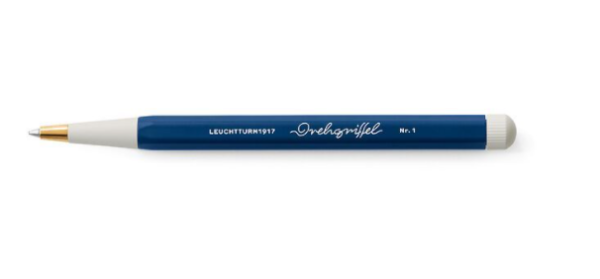 Drehgriffel Nr. 1, Marine - Gelstift mit schwarzer Tinte