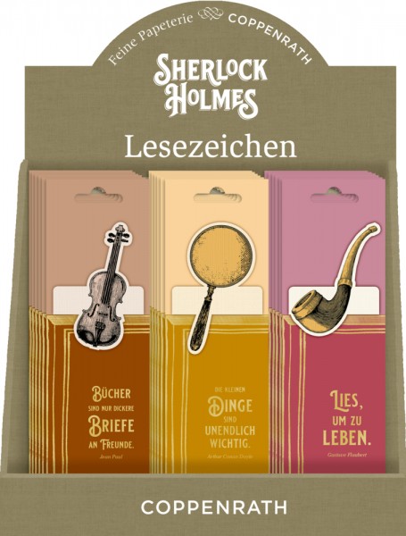 Lesezeichen mit Botschaft - Sherlock Holmes