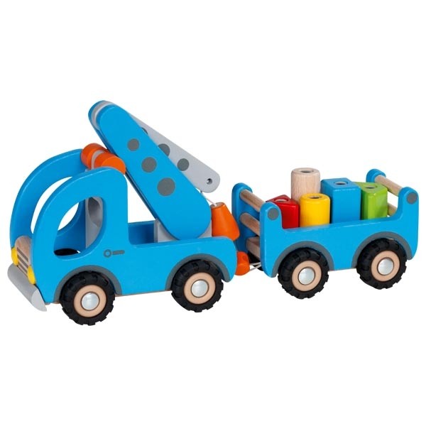 Kranwagen mit Anhänger - mit Magneten